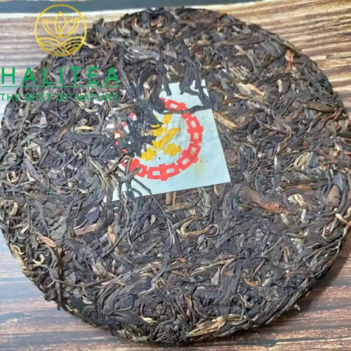 Trà Phổ Nhĩ Sống Trung Trà Tiểu Hoàng Ấn 2003 - Bánh 357g