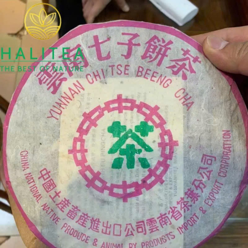 Trà Phổ Nhĩ Sống Trung Trà Tử Hồng Lục Ấn 2003 Bánh 357g