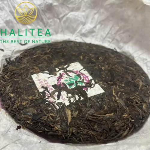 Trà Phổ Nhĩ Sống Trung Trà Tử Hồng Lục Ấn 2003 Bánh 357g