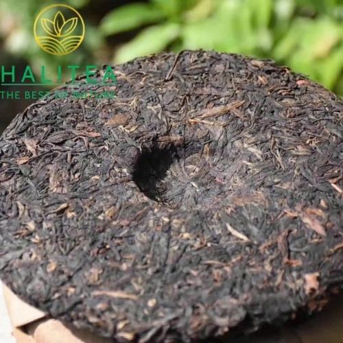 Trà Phổ Nhĩ Sống Trung Trà (Zhongcha - Blue Label) Lam Ấn Giáp Cấp 2005 – Bánh 357g