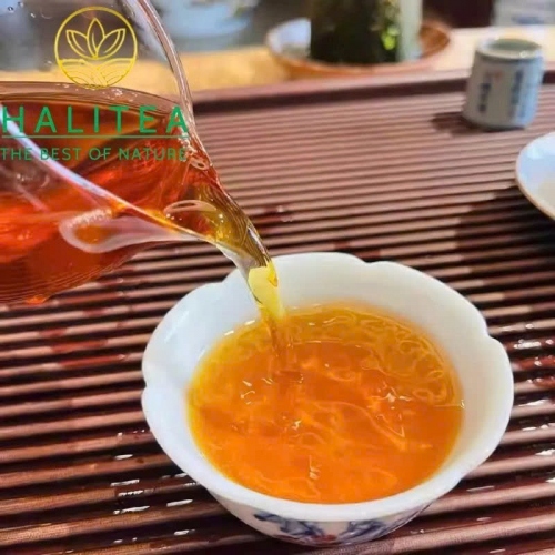 Trà Phổ Nhĩ Sống Trung Trà (Zhongcha) Đại Hồng Ấn 1990s – Bánh 357g