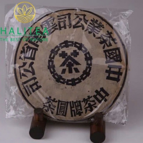 Trà Phổ Nhĩ Sống Trung Trà - Zhongcha Đại Lam Ấn Năm 2003 - Bánh 357g