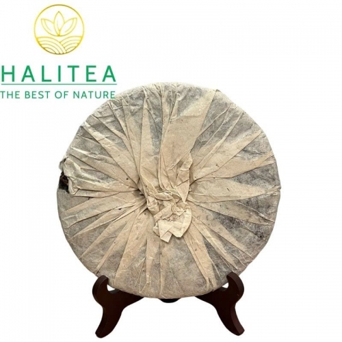 Trà Phổ Nhĩ Sống Trung Trà – Zhongcha Lục Trung Hồng Ấn 1990s – Bánh 357g