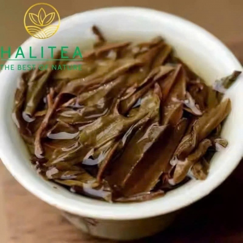 Trà Phổ Nhĩ Sống Trung Trà – Zhongcha Lục Trung Hồng Ấn 1990s – Bánh 357g