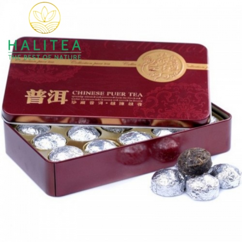Trà Phổ Nhĩ Sống Viên Cao Cấp 75g