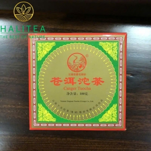 Trà Phổ Nhĩ Sống Xiaguan Canger Tuocha 2009 - Bánh 100g