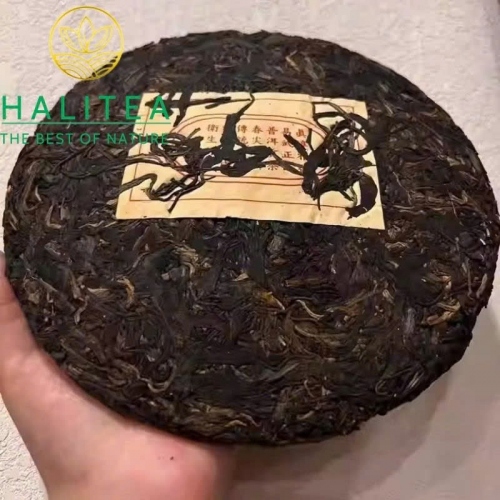 Trà Phổ Nhĩ Sống (Zhen Chun Ya Hao) 1996 Chân Thuần Nhã Hiệu - Bánh 357g