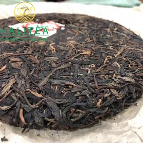 Trà Phổ Nhĩ Sống (Zhongcha) 1990s Trung Trà Đại Lục Ấn – Bánh 357g