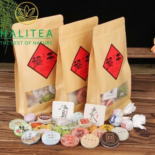 Trà Phổ Nhĩ Tổng Hợp 30 Loại – Bộ Sưu Tập Mini Tea Mix Vân Nam – Túi 200g