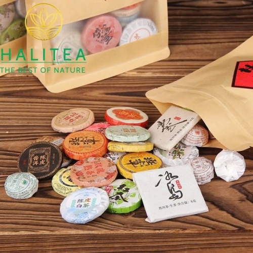 Trà Phổ Nhĩ Tổng Hợp 30 Loại – Bộ Sưu Tập Mini Tea Mix Vân Nam – Túi 200g