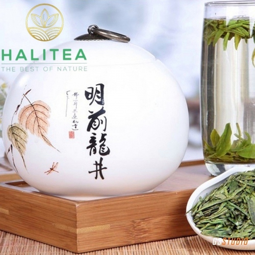 Trà Tây Hồ Long Tĩnh Hũ Sứ Cao Cấp 125gr