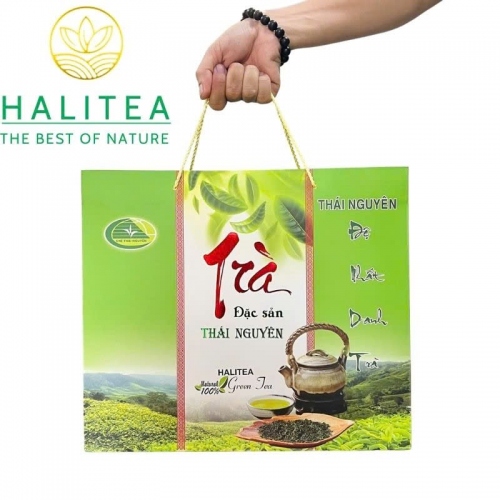 Trà Thái Nguyên Tân Cương HALITEA Cành Lai F1 Cao Cấp - Hộp Quà 1kg