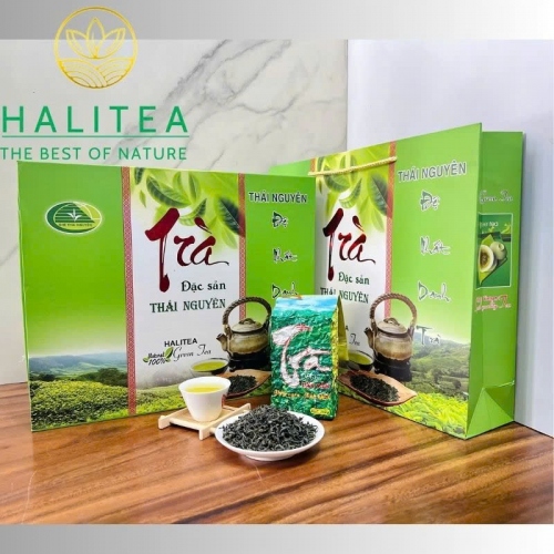 Trà Thái Nguyên Tân Cương HALITEA Cành Lai F1 Cao Cấp - Hộp Quà 1kg
