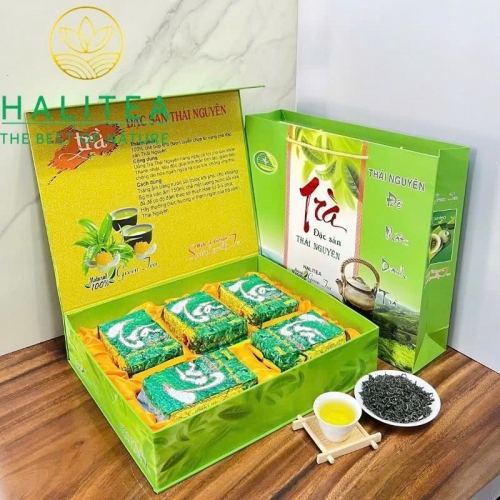 Trà Thái Nguyên Tân Cương HALITEA Cành Lai F1 Cao Cấp - Hộp Quà 1kg