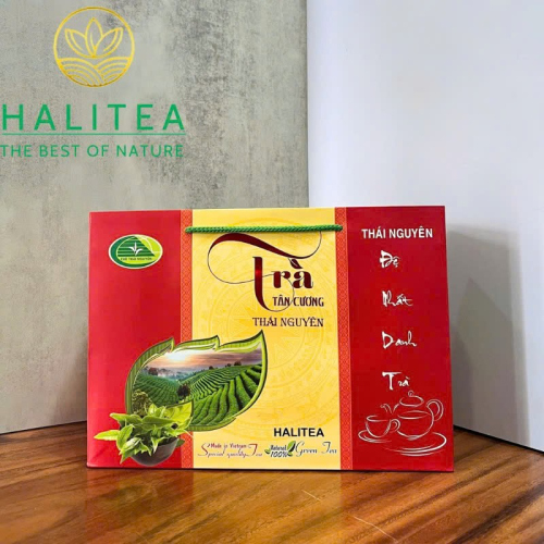 Trà Thái Nguyên Tân Cương HALITEA Cao Cấp - Hộp Quà 600g