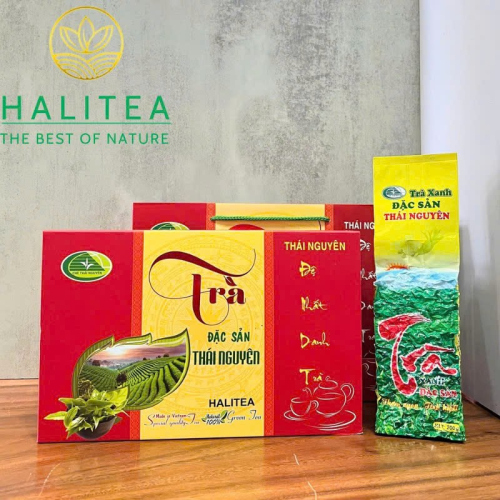 Trà Thái Nguyên Tân Cương HALITEA Cao Cấp - Hộp Quà 600g