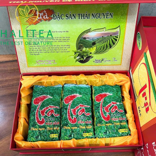 Trà Thái Nguyên Tân Cương HALITEA Cao Cấp - Hộp Quà 600g