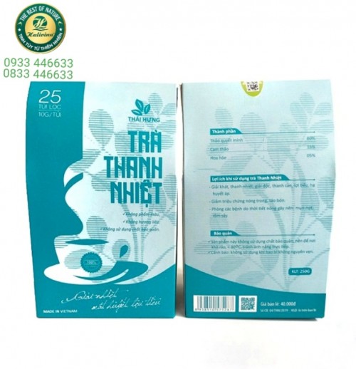 Trà Thanh Nhiệt ( Thảo Quyết Minh ) Túi Lọc 25 Túi X 10gr
