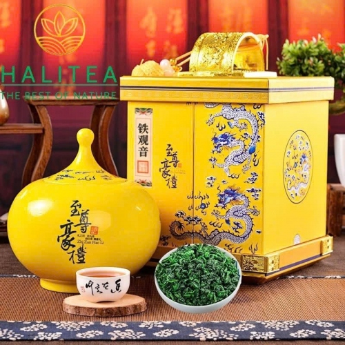 Trà Thiết Quan Âm Nùng Hương Đặc Cấp 2025 – Hộp Quà Cung Đình Hoàng Kim 500g