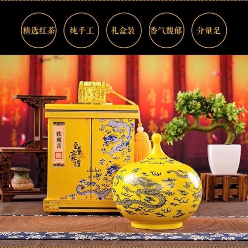 Trà Thiết Quan Âm Nùng Hương Đặc Cấp 2025 – Hộp Quà Cung Đình Hoàng Kim 500g