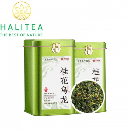 Trà Thiết Quan Âm Quế Hoa Phúc Kiến Hộp Thiếc 250Gr - Olong Osmanthus
