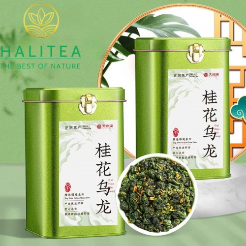 Trà Thiết Quan Âm Quế Hoa Phúc Kiến Hộp Thiếc 250Gr - Olong Osmanthus
