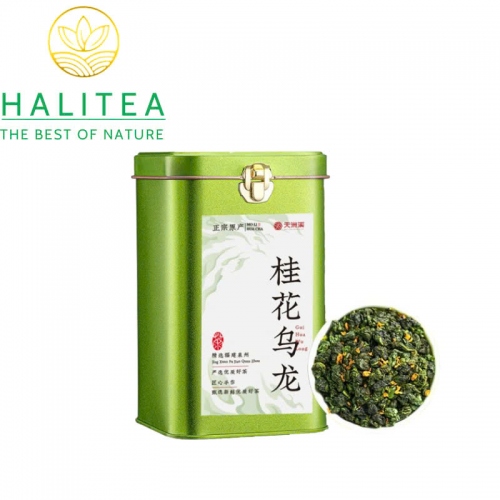 Trà Thiết Quan Âm Quế Hoa Phúc Kiến Hộp Thiếc 250Gr - Olong Osmanthus