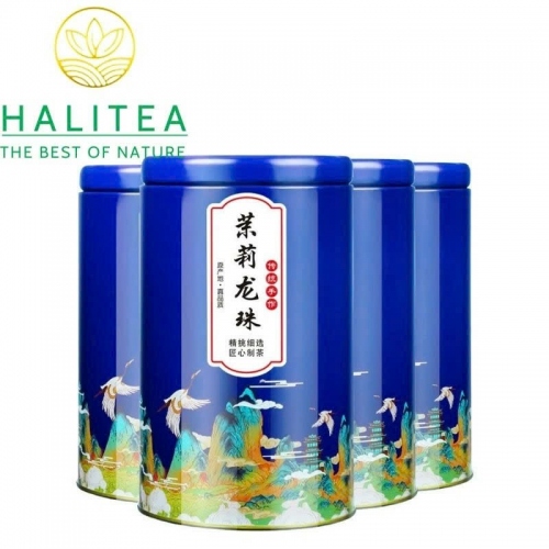 Trà Tiểu Long Châu - Bạch Mao Hương Lài Hộp Thiếc 100g
