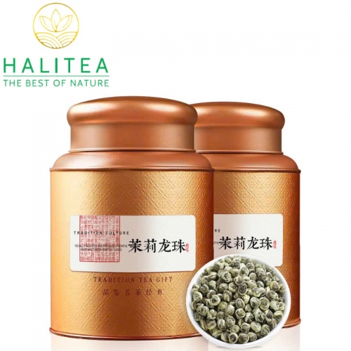 Trà Tiểu Long Châu Bạch Mao Hương Lài Hộp Thiếc 250gr