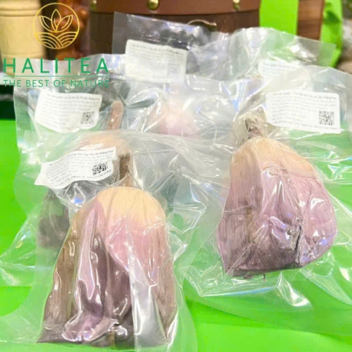Trà Ướp Sen Tây Hồ Sấy Thăng Hoa Hộp Quà Tặng Gỗ Cao Cấp