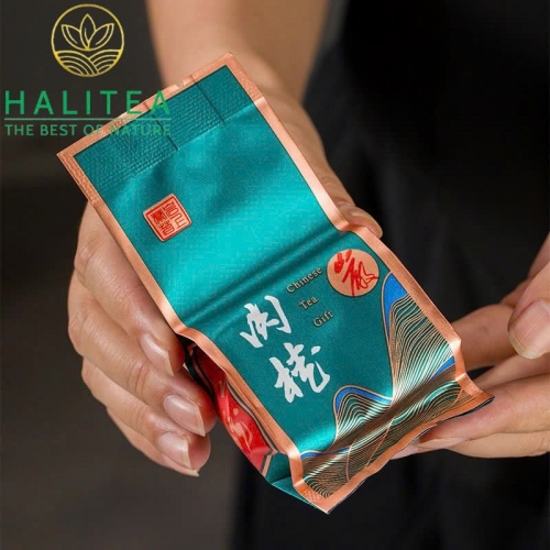 Trà Vũ Di Thuỷ Tiên Hộp Gỗ Quà Tặng Cao Cấp 140gr/Hộp/20Gói