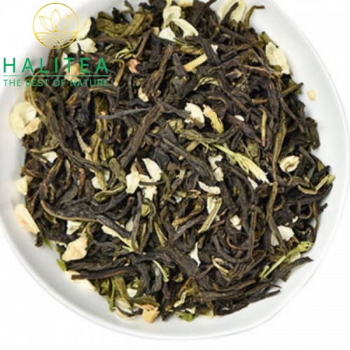 Trà Xanh Hoa Lài Hộp Kiếng 125g/ hộp/ 25 gói