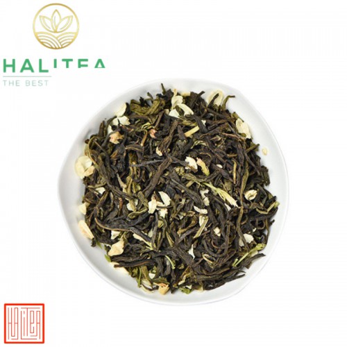 Trà Xanh Hoa Lài Hộp Thiếc Xanh 100gr