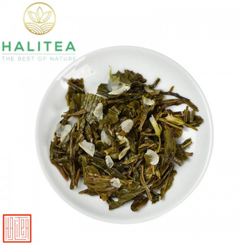 Trà Xanh Hoa Lài Hộp Thiếc Xanh 100gr
