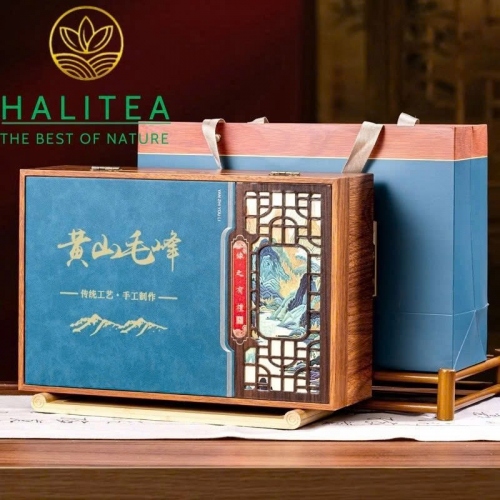 Trà Xanh Hoàng Sơn Mao Phong (Huangshan Maofeng) – Hộp Quà Cao Cấp 200g
