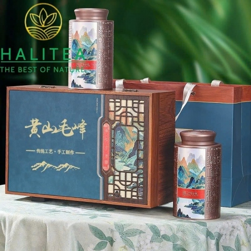 Trà Xanh Hoàng Sơn Mao Phong (Huangshan Maofeng) – Hộp Quà Cao Cấp 200g