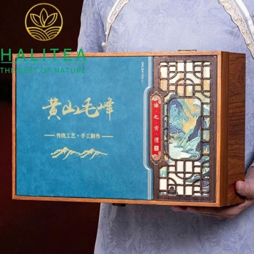 Trà Xanh Hoàng Sơn Mao Phong (Huangshan Maofeng) – Hộp Quà Cao Cấp 200g