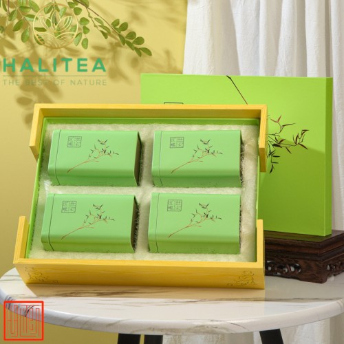 Trà Xanh Long Tĩnh Hộp Xanh Cao Cấp 250gr