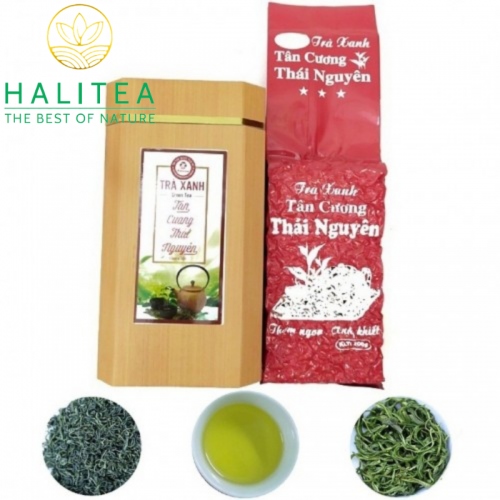 Trà Xanh Móc Câu HALITEA Thái Nguyên Cao Cấp Hộp 200gr