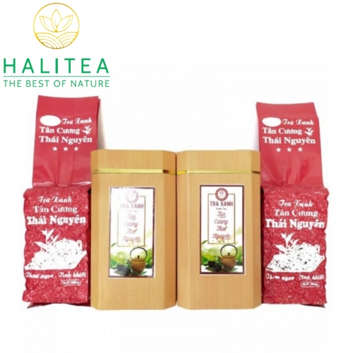 Trà Xanh Móc Câu HALITEA Thái Nguyên Cao Cấp Hộp 200gr