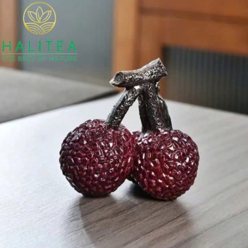 Trái Vải Đổi Màu Trang Trí Bàn Trà Chùm 03 Trái