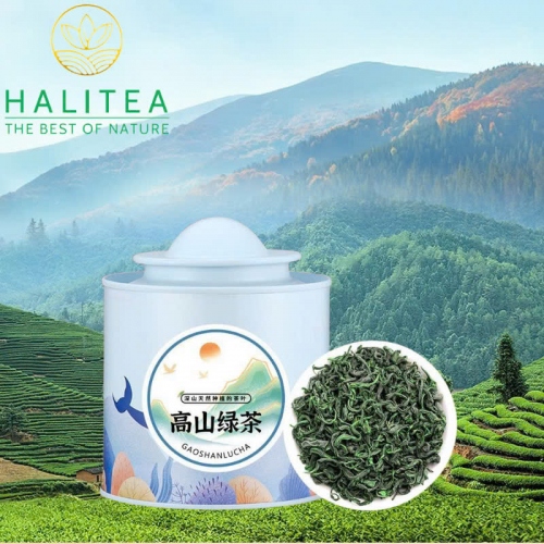 Trà Trúc Diệp Thanh Đơn Nha Lục Trà Quý Núi Nga Mi Hộp Thiếc 100g
