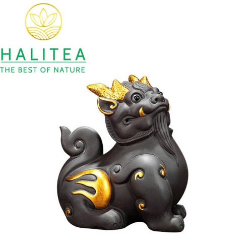 Tỳ Hưu Tử Sa Vẽ Vàng Cao Cấp - Tea Pet