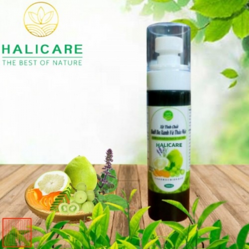 Xịt Tinh Chất Bưởi Da Xanh HaliCare Và Thảo Mộc Dưỡng Tóc