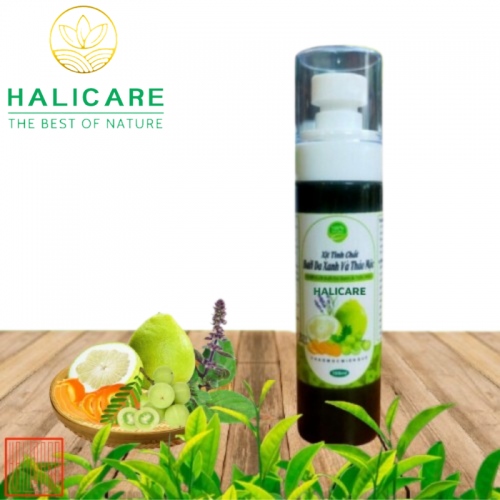 Xịt Tinh Chất Bưởi Da Xanh HaliCare Và Thảo Mộc Dưỡng Tóc